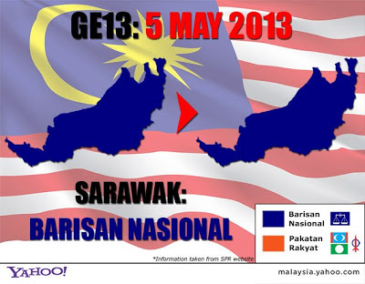 Map of Malaysia GE13 Results