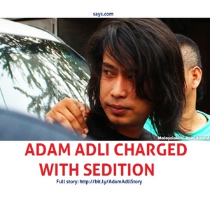 [BREAKING] Adam Adli Arrested: Adam Adli Charged With Sedition