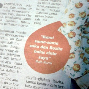TYPO: Rozita Balas Najib, 'Air Suami', and More