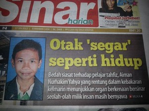 [TERKINI] Asrama Dan Pelajar Dibakar Tetapi al-Quran Selamat